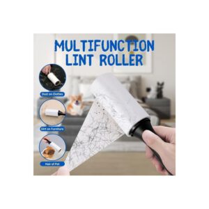 Rouleau anti-poils adhésif avec 2 recharges
