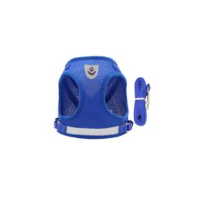 Harnais avec laisse pour chat et petit chien – maille réfléchissante