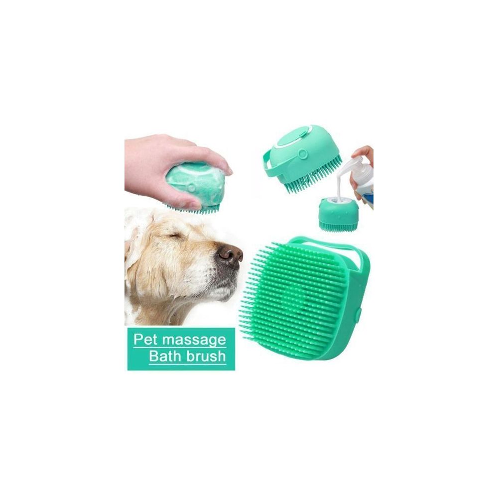Brosse de bain et massage pour chien et chat en silicone