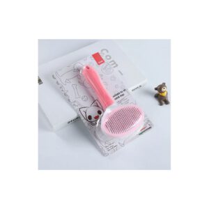 Brosse autonettoyante pour chien et chat – anti-poils avec bouton