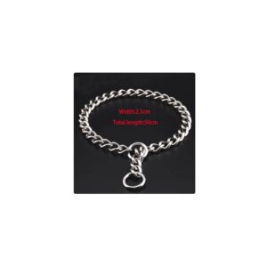 Collier étrangleur en acier pour chien – 3 mm x 55 cm