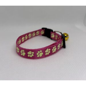 Collier réfléchissant pour chat en nylon avec cloche – 19-32 cm